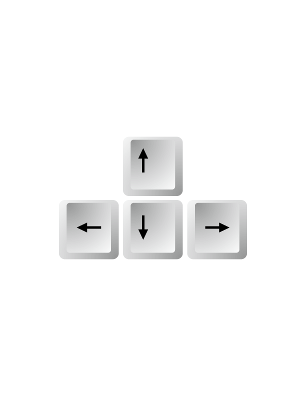 arrow keys